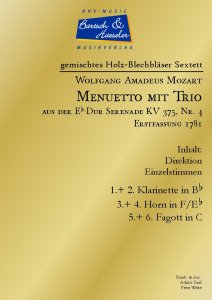 Menuetto mit Trio, KV 375