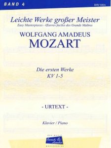 Mozart, Die ersten Werke KV 1-5