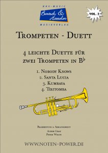 4 leichte Duette für Trompete (Flügelhorn) in Bb, Vol. 2
