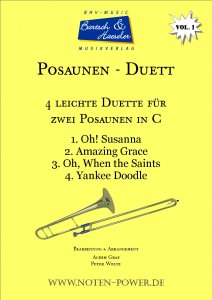 4 leichte Duette für Posaune in C, Vol. 1