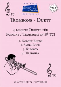 4 leichte Duette für Trombone/Posaune in Bb [TC], Vol. 2