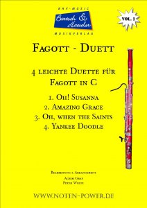 4 leichte Duette für Fagott in C, Vol. 1