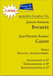 2 Saxophone Trio: Bourrée and Canon (ATB)