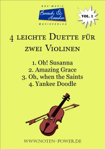4 leichte Duette für zwei Violinen, Vol. 1