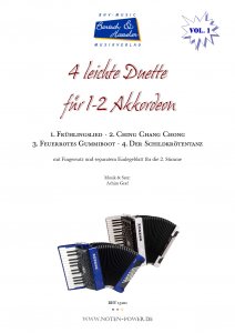 4 leichte Duette für 1-2 Akkordeon, Vol. 1